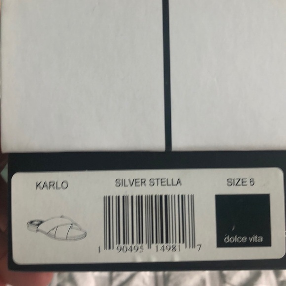 Sandals flats metallic Dolce Vita “Karlo” sandals slides 6 NIB - Picture 5 of 9